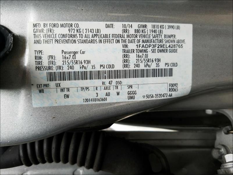 Photo 9 VIN: 1FADP3F29EL428765 - FORD FOCUS SE 