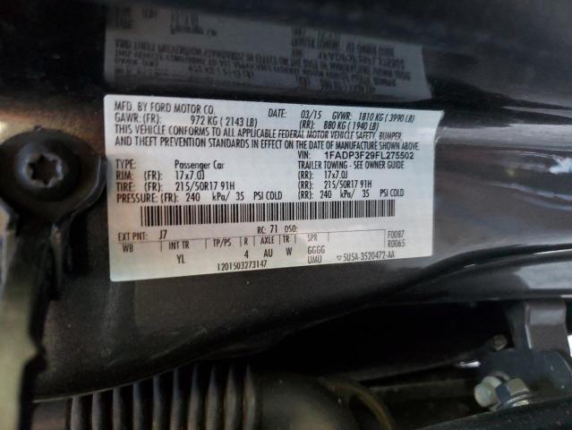 Photo 11 VIN: 1FADP3F29FL275502 - FORD FOCUS 