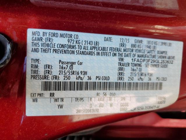 Photo 11 VIN: 1FADP3F29GL253632 - FORD FOCUS SE 