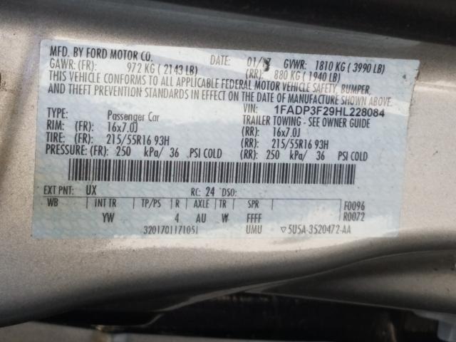 Photo 9 VIN: 1FADP3F29HL228084 - FORD FOCUS SE 