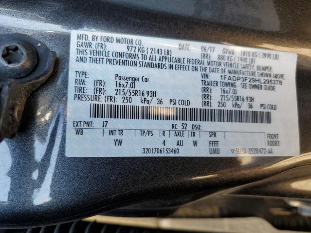 Photo 11 VIN: 1FADP3F29HL295378 - FORD FOCUS SE 