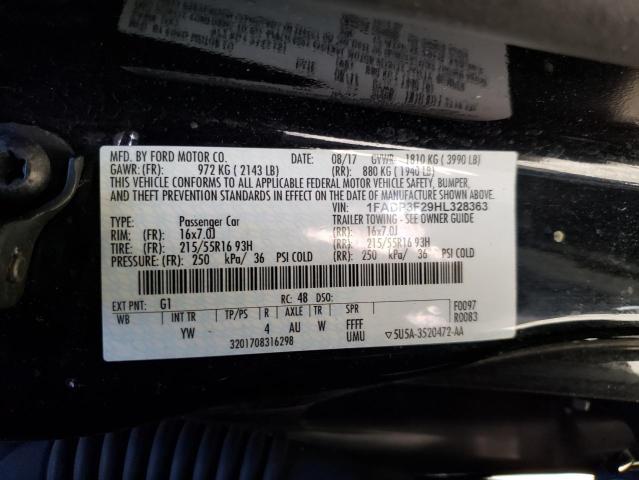 Photo 9 VIN: 1FADP3F29HL328363 - FORD FOCUS SE 