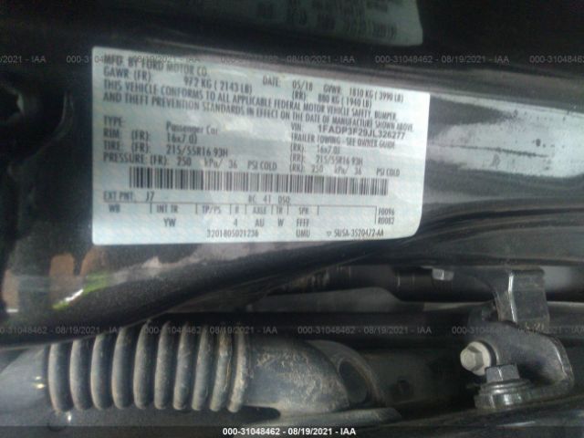 Photo 8 VIN: 1FADP3F29JL326277 - FORD FOCUS 