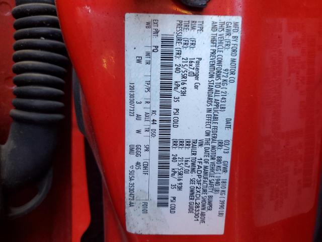 Photo 12 VIN: 1FADP3F2XDL283301 - FORD FOCUS SE 