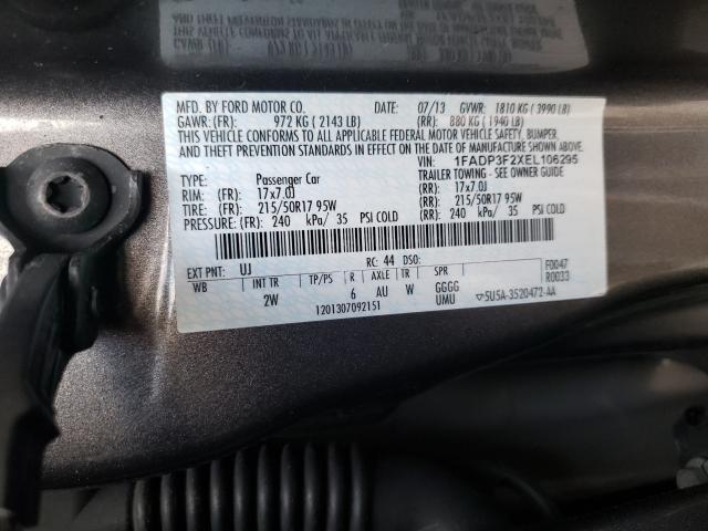 Photo 9 VIN: 1FADP3F2XEL106295 - FORD FOCUS SE 