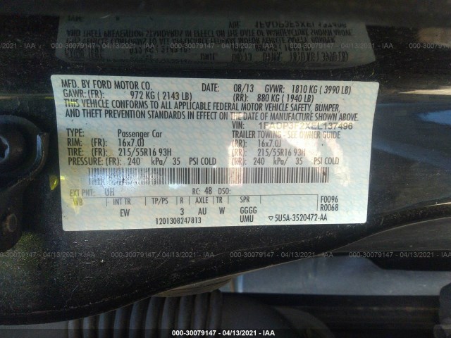 Photo 8 VIN: 1FADP3F2XEL137496 - FORD FOCUS 