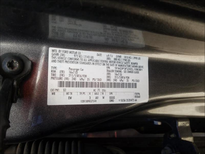 Photo 9 VIN: 1FADP3F2XEL158381 - FORD FOCUS SE 