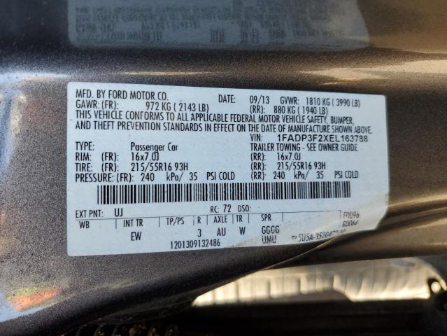 Photo 9 VIN: 1FADP3F2XEL163788 - FORD FOCUS SE 