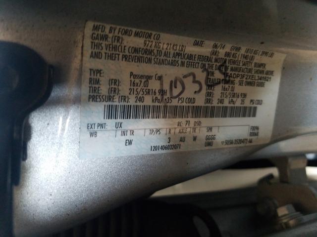 Photo 9 VIN: 1FADP3F2XEL341621 - FORD FOCUS SE 