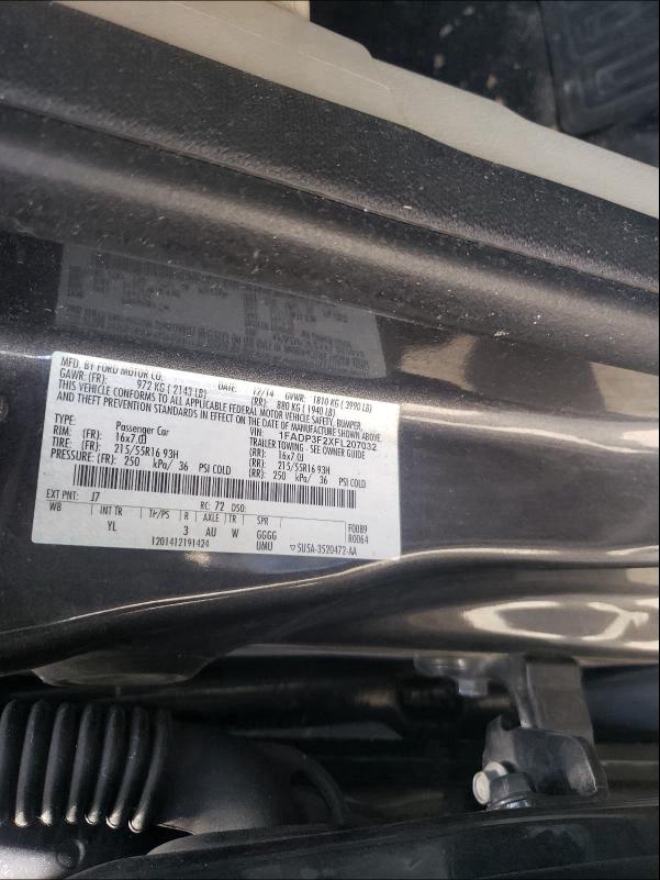 Photo 9 VIN: 1FADP3F2XFL207032 - FORD FOCUS SE 