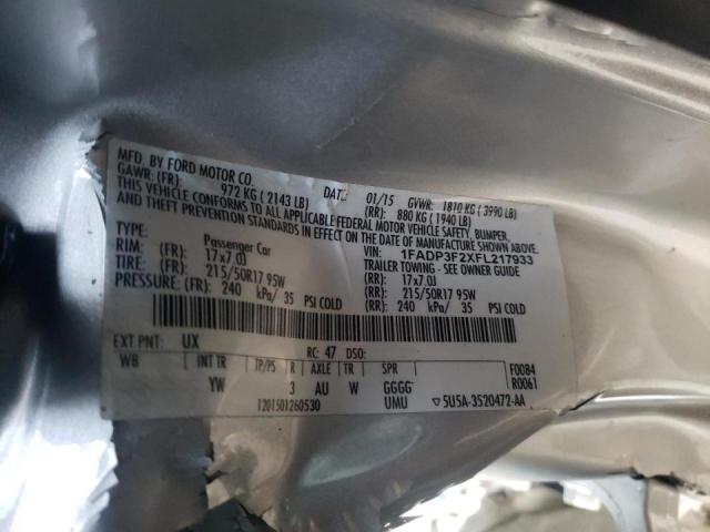 Photo 12 VIN: 1FADP3F2XFL217933 - FORD FOCUS SE 