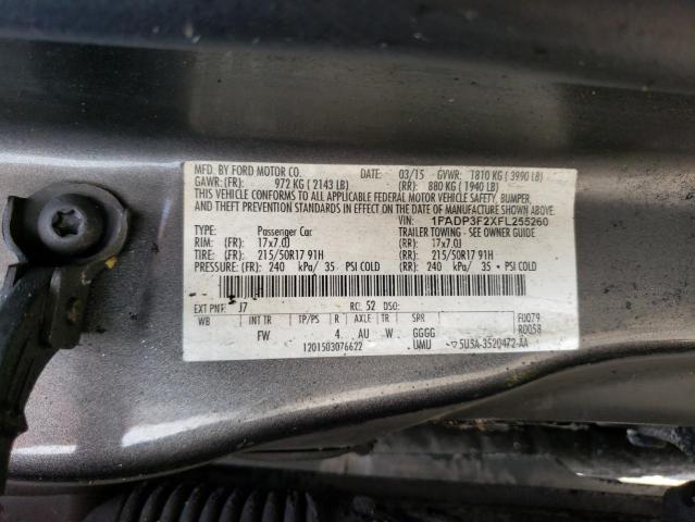 Photo 11 VIN: 1FADP3F2XFL255260 - FORD FOCUS SE 