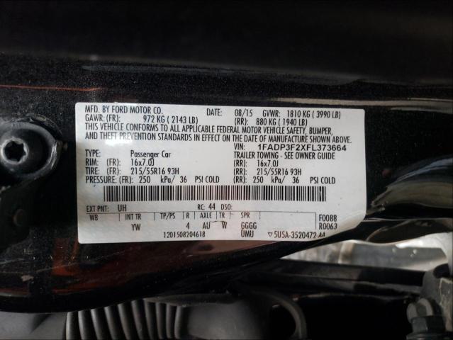 Photo 9 VIN: 1FADP3F2XFL373664 - FORD FOCUS SE 