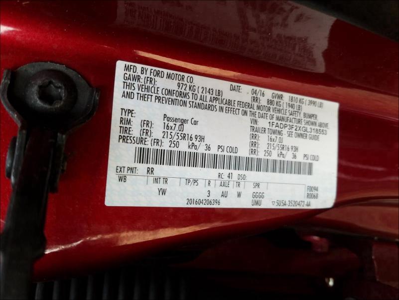 Photo 9 VIN: 1FADP3F2XGL318553 - FORD FOCUS SE 