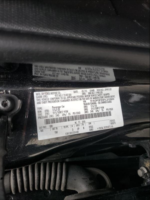 Photo 9 VIN: 1FADP3FE0FL212900 - FORD FOCUS SE 