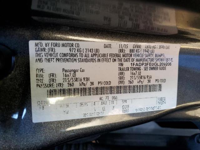 Photo 11 VIN: 1FADP3FE0GL209206 - FORD FOCUS SE 