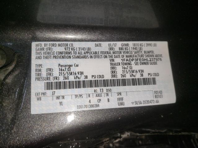 Photo 11 VIN: 1FADP3FE0HL237976 - FORD FOCUS SE 