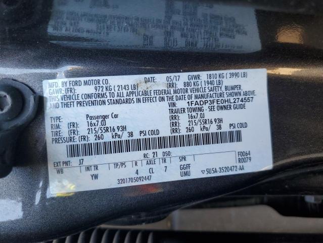 Photo 11 VIN: 1FADP3FE0HL274557 - FORD FOCUS SE 