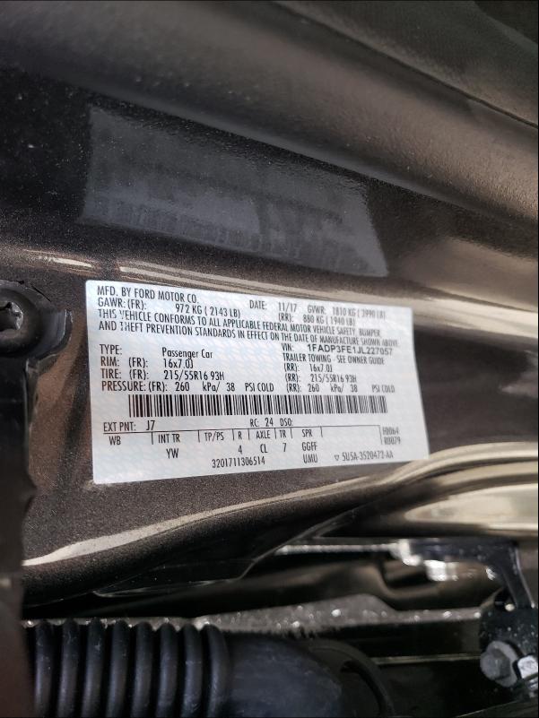 Photo 9 VIN: 1FADP3FE1JL227057 - FORD FOCUS SE 