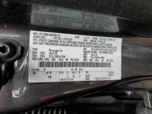 Photo 11 VIN: 1FADP3FE3GL220362 - FORD FOCUS SE 