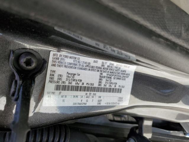 Photo 12 VIN: 1FADP3FE5HL294187 - FORD FOCUS SE 