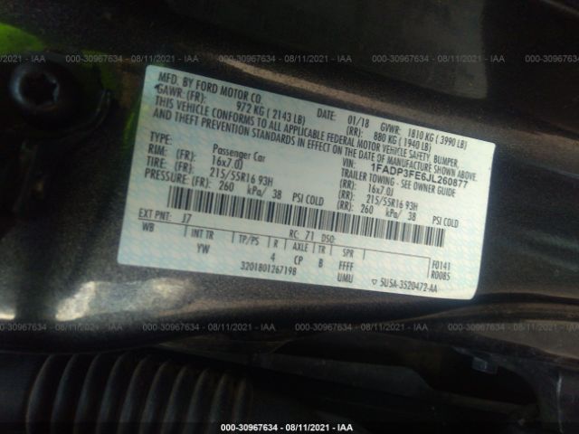 Photo 8 VIN: 1FADP3FE6JL260877 - FORD FOCUS 