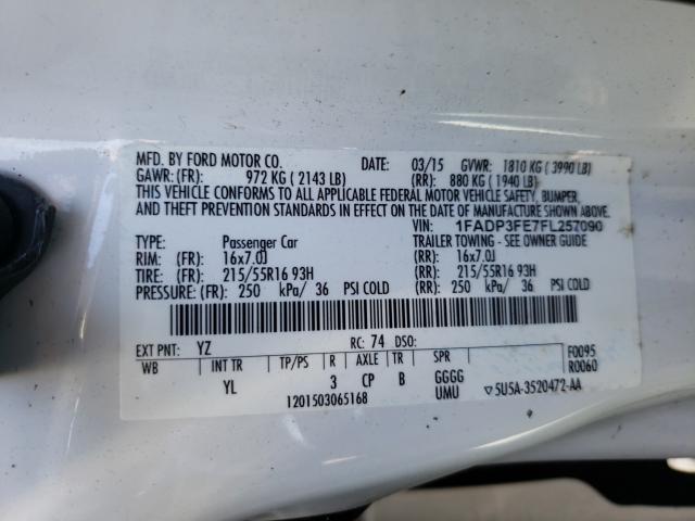 Photo 9 VIN: 1FADP3FE7FL257090 - FORD FOCUS SE 