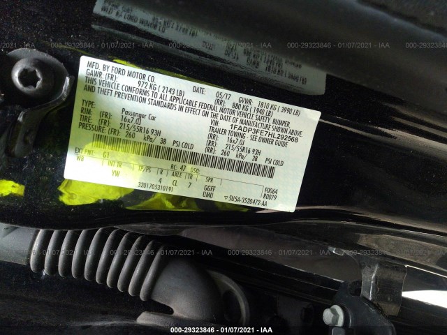 Photo 8 VIN: 1FADP3FE7HL292568 - FORD FOCUS 