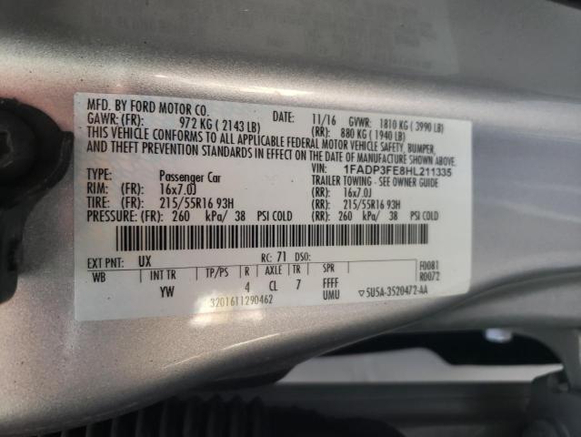 Photo 11 VIN: 1FADP3FE8HL211335 - FORD FOCUS SE 