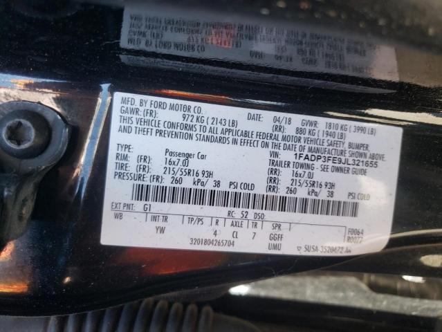 Photo 9 VIN: 1FADP3FE9JL321655 - FORD FOCUS SE 