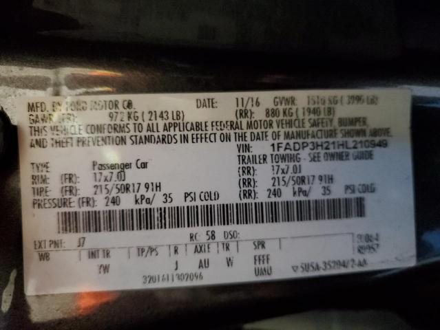 Photo 12 VIN: 1FADP3H21HL210949 - FORD FOCUS SEL 