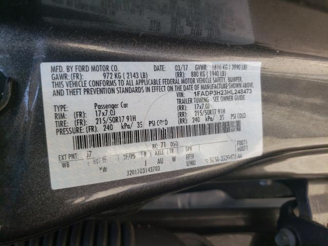 Photo 9 VIN: 1FADP3H23HL248473 - FORD FOCUS SEL 