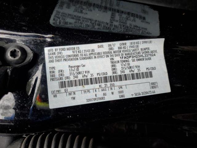 Photo 11 VIN: 1FADP3H23HL337024 - FORD FOCUS SEL 