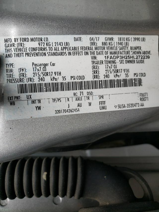 Photo 9 VIN: 1FADP3H25HL272239 - FORD FOCUS SEL 