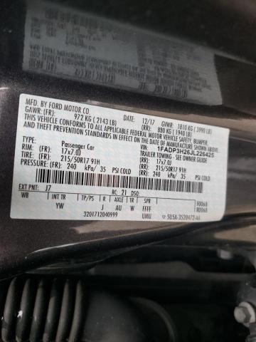 Photo 9 VIN: 1FADP3H26JL226425 - FORD FOCUS 