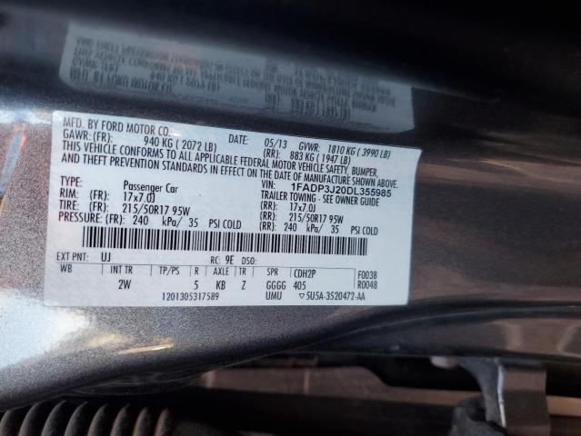 Photo 11 VIN: 1FADP3J20DL355985 - FORD FOCUS 