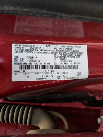 Photo 9 VIN: 1FADP3J20EL240482 - FORD FOCUS TITA 