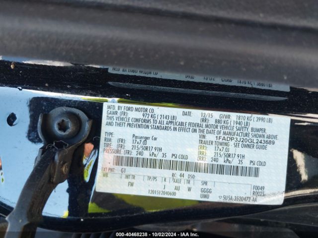 Photo 8 VIN: 1FADP3J20GL243689 - FORD FOCUS 