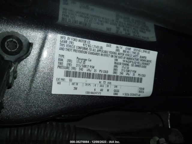 Photo 8 VIN: 1FADP3J21EL355687 - FORD FOCUS 