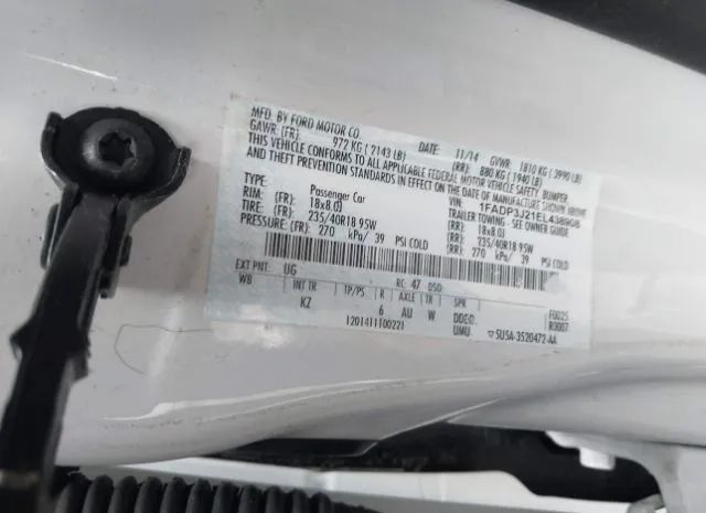 Photo 8 VIN: 1FADP3J21EL438908 - FORD FOCUS 