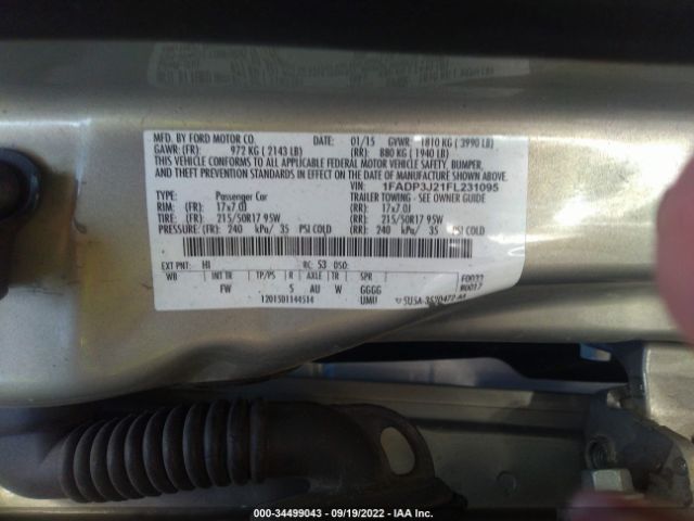 Photo 8 VIN: 1FADP3J21FL231095 - FORD FOCUS 