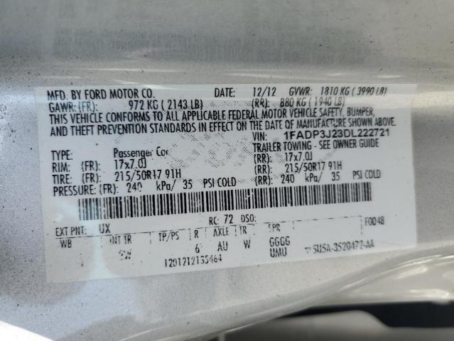 Photo 11 VIN: 1FADP3J23DL222721 - FORD FOCUS 