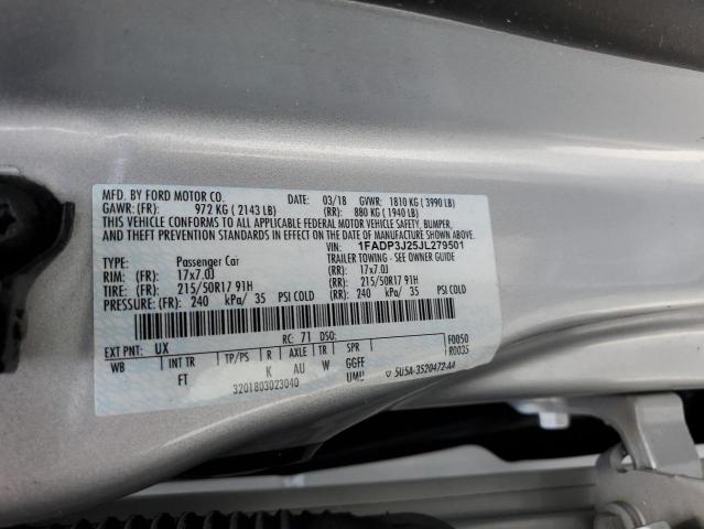 Photo 9 VIN: 1FADP3J25JL279501 - FORD FOCUS TITA 