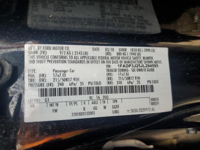 Photo 12 VIN: 1FADP3J25JL294595 - FORD FOCUS TITA 