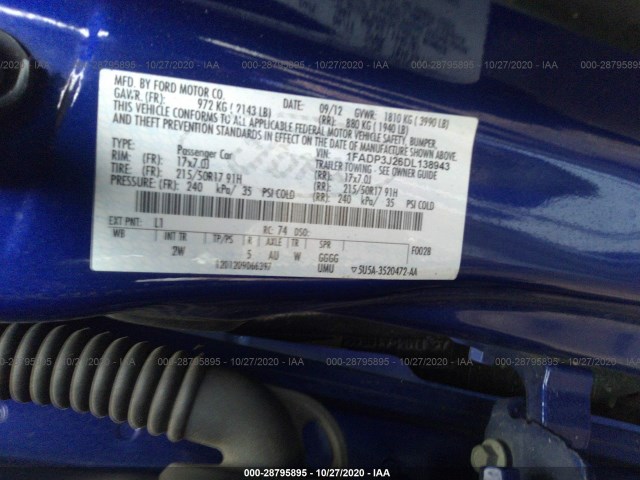 Photo 8 VIN: 1FADP3J26DL138943 - FORD FOCUS 