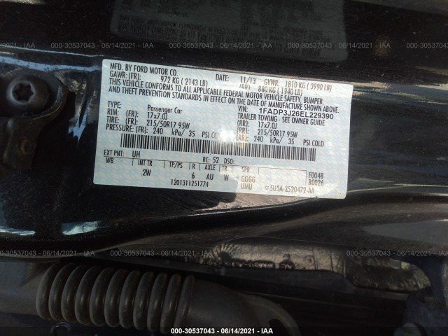 Photo 8 VIN: 1FADP3J26EL229390 - FORD FOCUS 