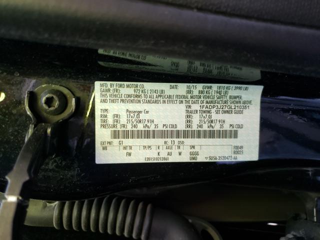 Photo 9 VIN: 1FADP3J27GL210351 - FORD FOCUS 