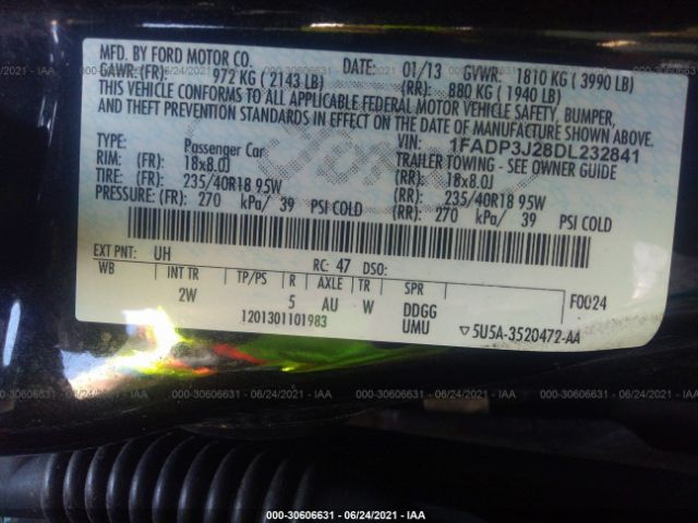 Photo 8 VIN: 1FADP3J28DL232841 - FORD FOCUS 