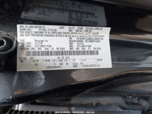 Photo 8 VIN: 1FADP3J28DL269176 - FORD FOCUS 