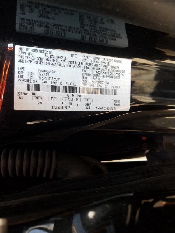 Photo 9 VIN: 1FADP3J28DL373375 - FORD FOCUS TITA 